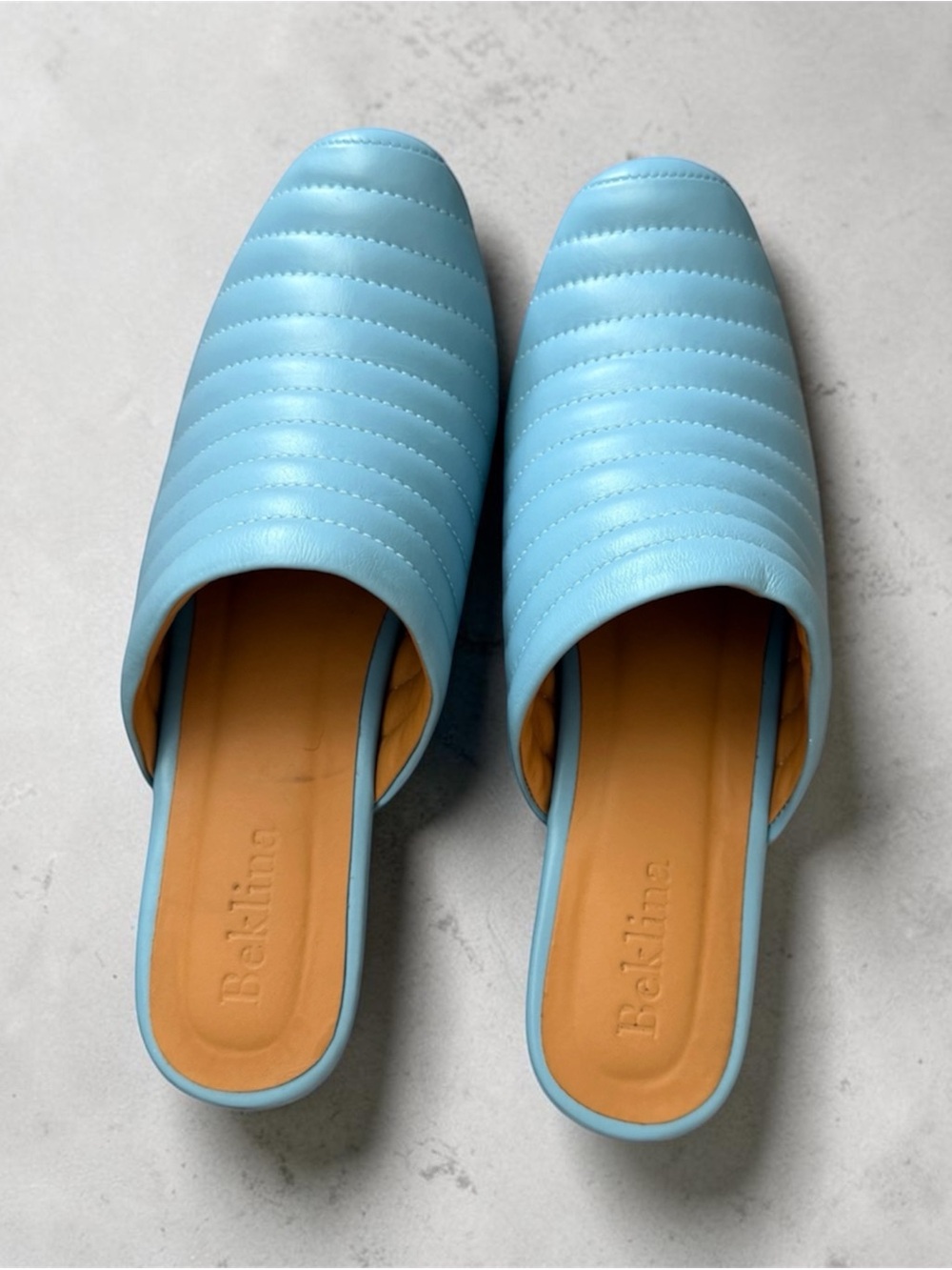 Beklina Ribbed Clog Sky